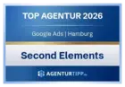 Second Elements: TOP AGENTUR 2026 - Google Ads aus Hamburg