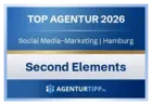 Second Elements: TOP AGENTUR 2026 - Social Media-Marketing aus Hamburg